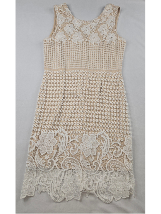 Papillon Dresses & Skirts - Papillon | Women | Dress | White and Tan |Size Large